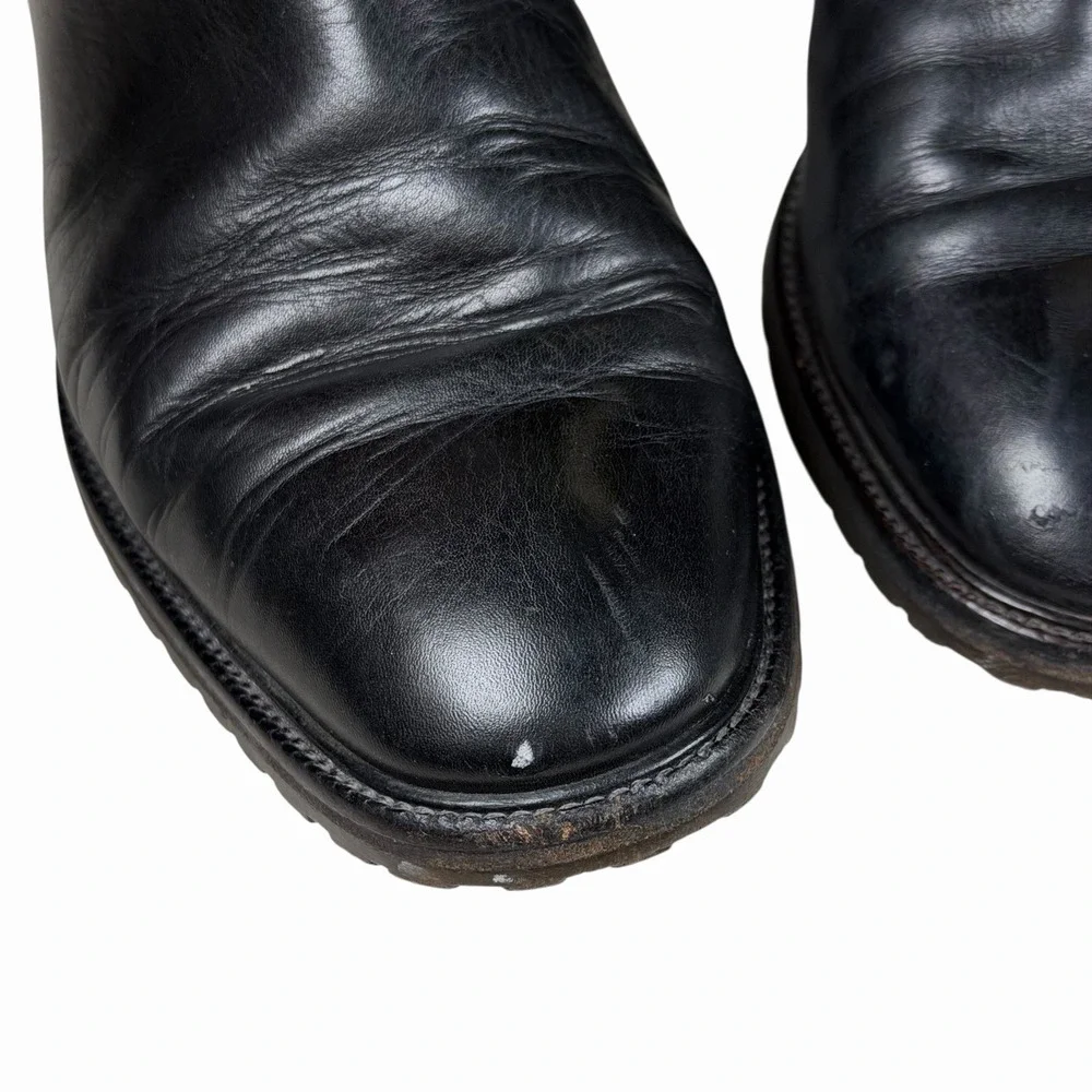 Bally Made in Italy Men's Leather Zip Chelsea‎ Ankle Boots Men's 7.5 M Black